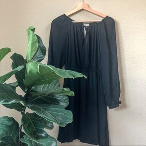 Zara elegant slit neck dress